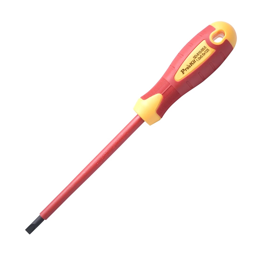 Pro'sKit SD-810-S5.5 VDE 1000V Insulated Screwdriver - 1.0 x 5.5 x 125mm