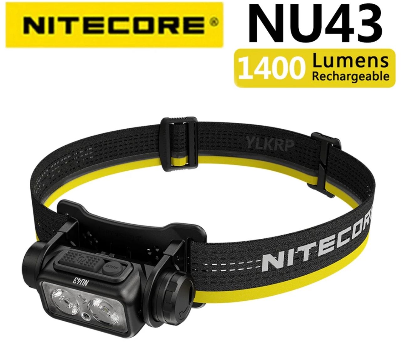 NITECORE NU43 Rechargeable Headlamp White & Red Light Lantern Outdoor Camping Headlight Flashlight Built-in 3400mAh Battery