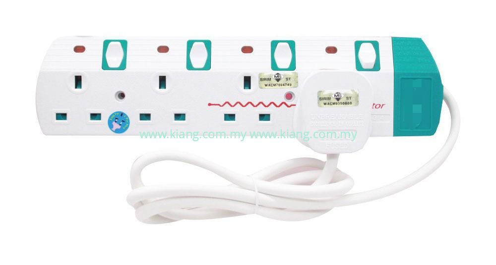 QP ROUND WIRE EXTENTION WITH 4 PLUG HOLES 1015 5 METER