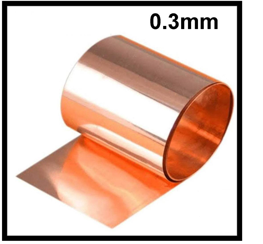 COPPER FOIL COPPER METAL SHEET SHIM PLATE THIN 0.3MM RED COPPER