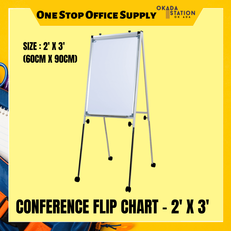 Conference Flip Chart Board 2' x 3' / Flip Chart / Flip Chart Board / Conference Flip Chart Board / 2" x 3" Flip Chart Board / Whiteboard / Chart Board / FCB-23