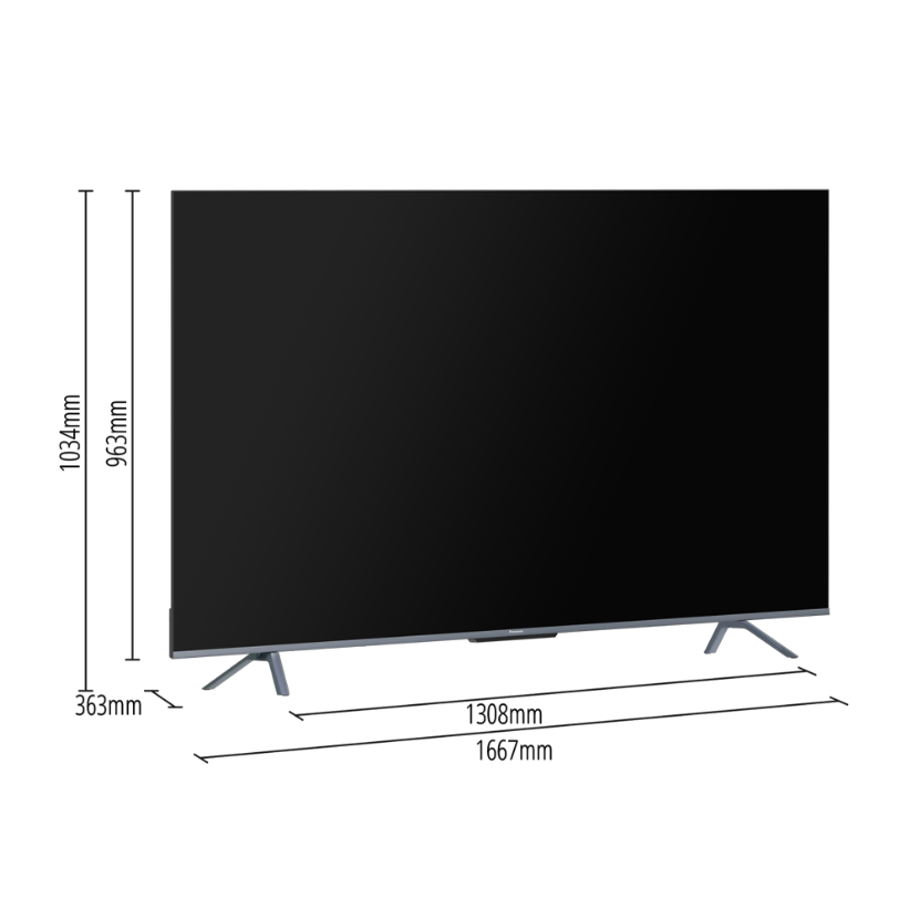 Panasonic 65'' NX600K 4K Google TV TH-65NX600K Smart Television with Stand