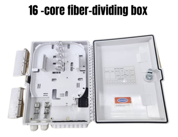 16 CORE FIBER DISTRIBUTION BOX 2 IN 1 FTTH OPTICAL FIBER DISTRIBUTION BOX & OPTICAL FIBER SPLITTING BOX FDB401