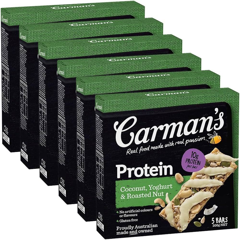 Carman’s Coconut, Yoghurt & Roasted Nut Protein Bars x 6