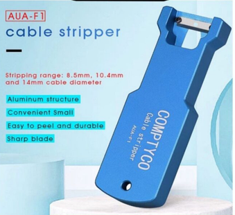 COMPTYCO AUA-F1 OPTICAL FIBER CABLE STRIPPER 8.5MM 10.4MM 14MM CABLE SHEATH SLITTER LONGITUDINAL JACKET CUTTER FS901
