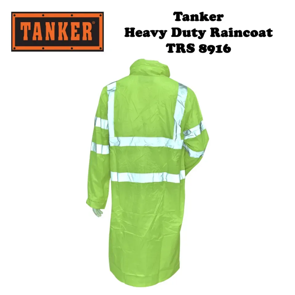 HEAVY DUTY RAINCOAT TRS8916 REFLECTIVE RAIN BAJU HUJAN KESELAMATAN HI VISIBIL