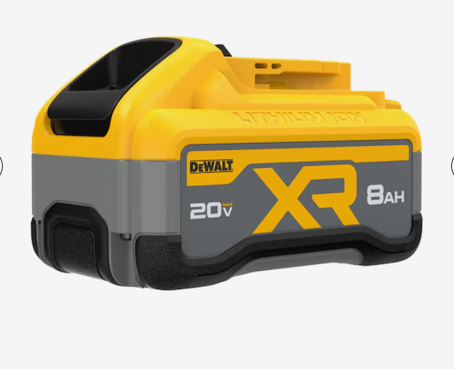 Dewalt 20V MAX XR 8 AH Battery Tables