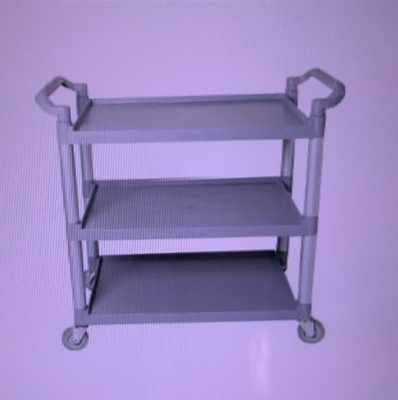 3 Tier utilities trolley (Plastic Tray) /Trolley /Utilities Trolley /3 Tier /Plastic Tray /3 Tier Utilities Trolley
