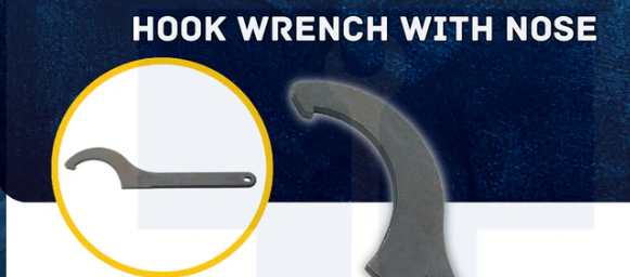 Elora 890 Series Hook Wrench with Nose 12-155mm