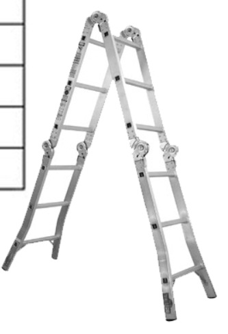 SUMO KING MP12 12 Steps 6 Hinges Heavy Duty Multipurpose Ladder