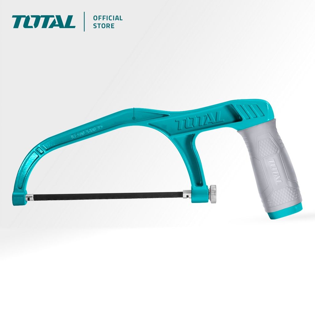 TOTAL MINI HACKSAW FRAME 24 TPI ALUMINIUM BODY WITH COMFORTABLE RUBBER HANDLE (6") [FREE BLADE] THMHF1503