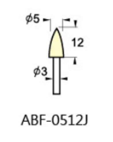 MIRACLE FELT GRINDING PINS 3MM SHANK