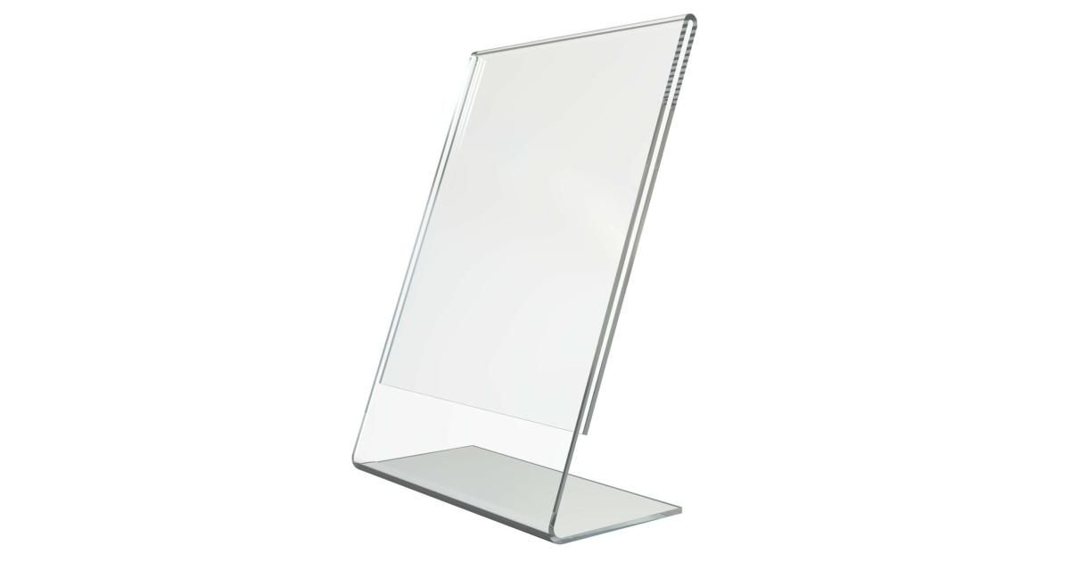 Acrylic Display Stand A4 ** BOTH SIDE VIEW + Extra Stable + Extra Thickness **