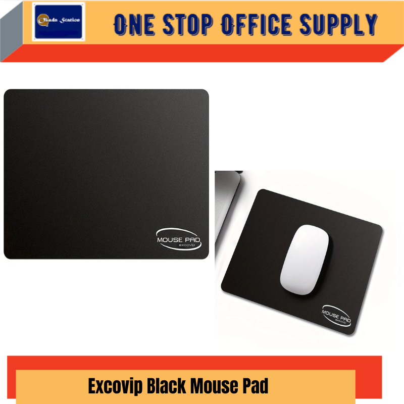 EXCOVIP Simple Black Mouse Pad / Laptop Desk Pad / Small Pad / Mousepads