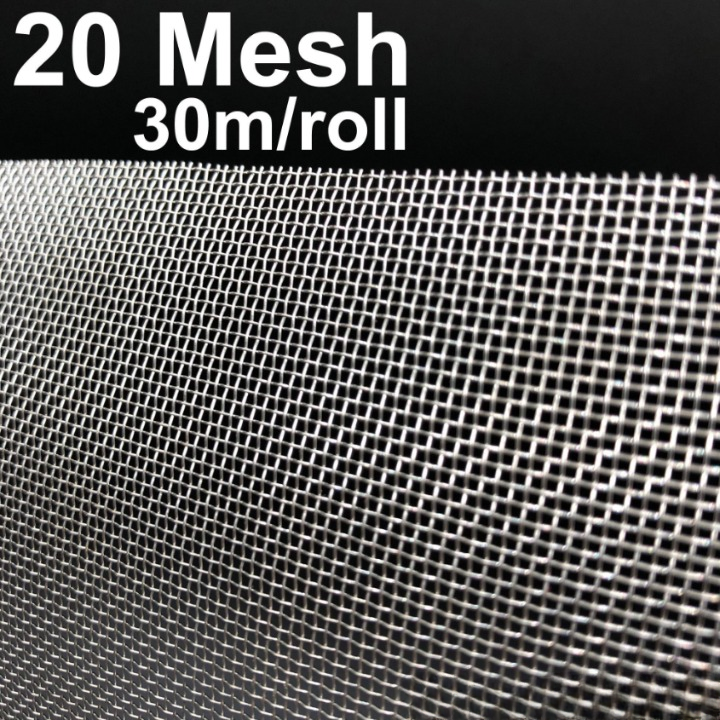 STAINLESS STEEL WIRE MESH SS 304 MOSQUITO NETTING 20 MESH 1.2M X 30M