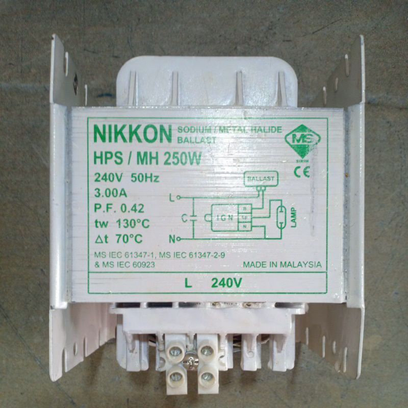 NIKKON 250w Sodium Ballast