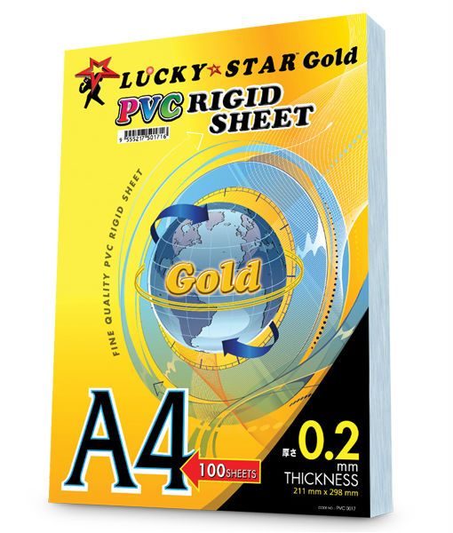 Lucky Star PVC Rigid Sheet A4 ( Plastic Cover )