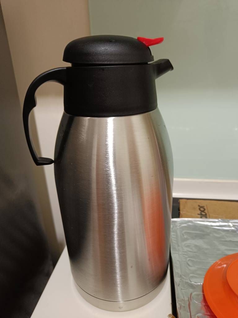QS Stainless Steel Coffee Pot Hot Tea Water Dispenser 2.5 Liter