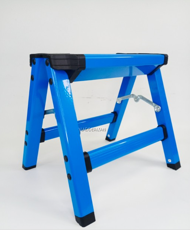 31CM SINGLE LAYER FOLDABLE ALUMINIUM LADDER MAX LOAD 150KG HOUSEHOLD USE SAFETY SAVE SPACE PORTABLE