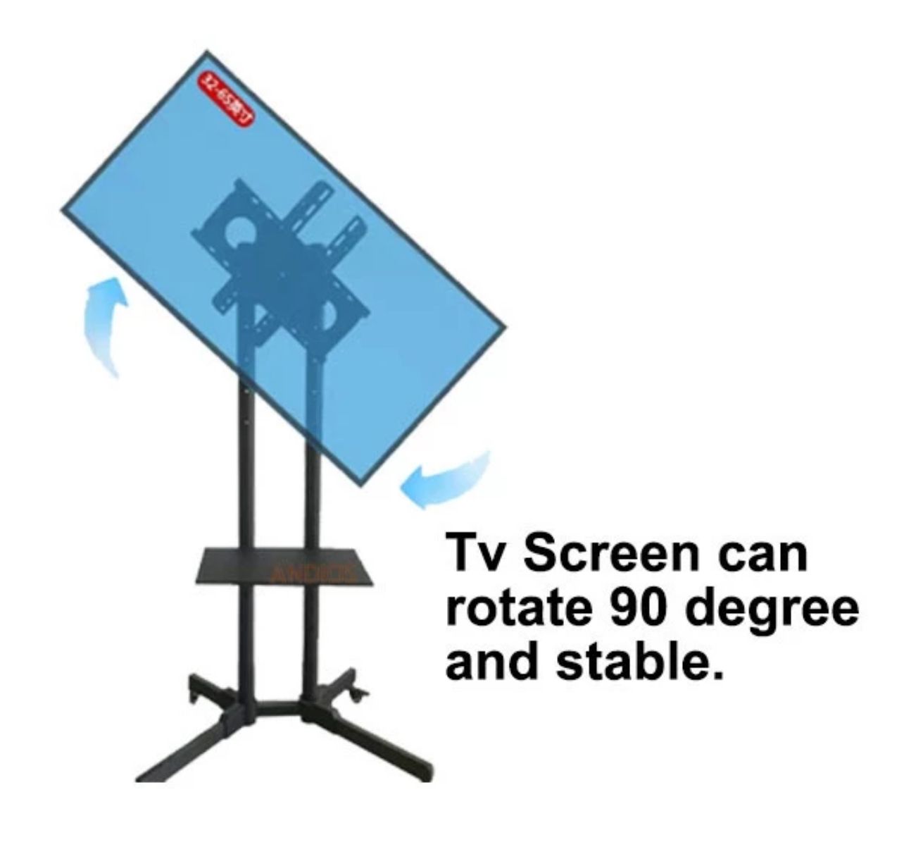 Bracket TV bracket Rotating TV Troli Cart Kaki Braket 32 inch 65inci LED LCD Rotate Trolley Meeting