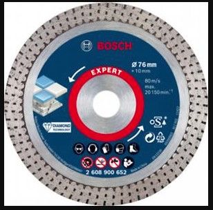 BOSCH EXPERT HARDCERAMIC 76 MM DIAMOND CUTTING DISC 76 X 1.5 X 10 MM (2608900652)