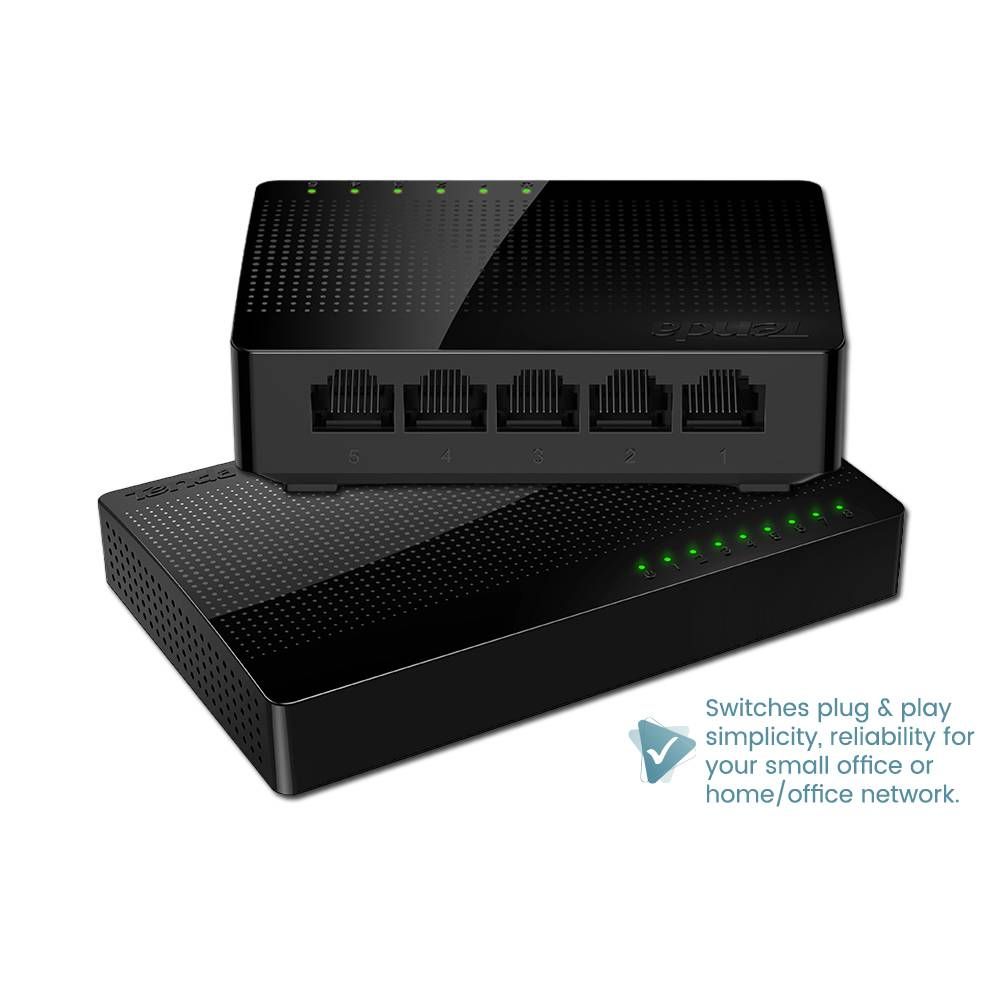TENDA 5-8 PORTS GIGABIT ETHERNET DESKTOP SWITCH