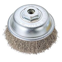 CUP BRUSH 4" FOR STAINLESS STEEL