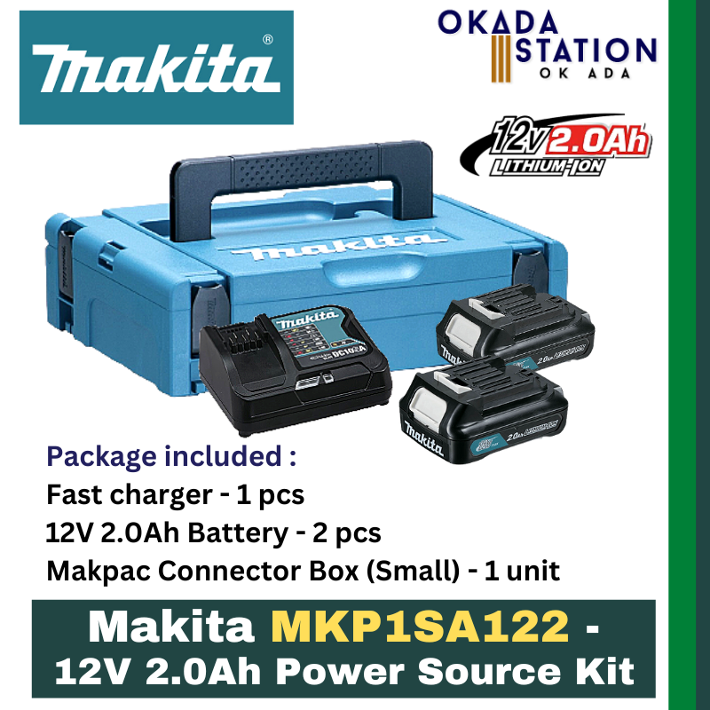 Makita MKP1SA122- 12V 2.0Ah Power Source Kit / Starter Pack / Battery, Charger &Box / Power Source Kit / Source Kit / Combo Kit set