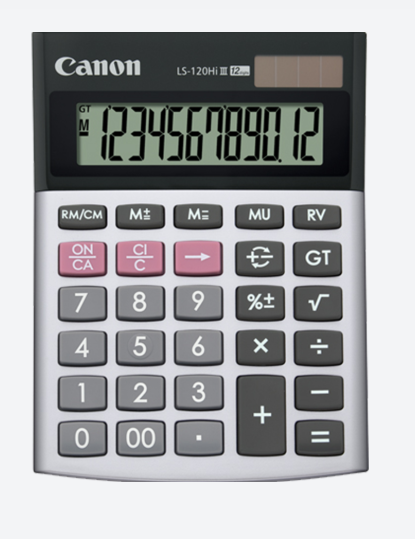 CANON LS120HI DESKTOP CALCULATOR (12DIGIT)