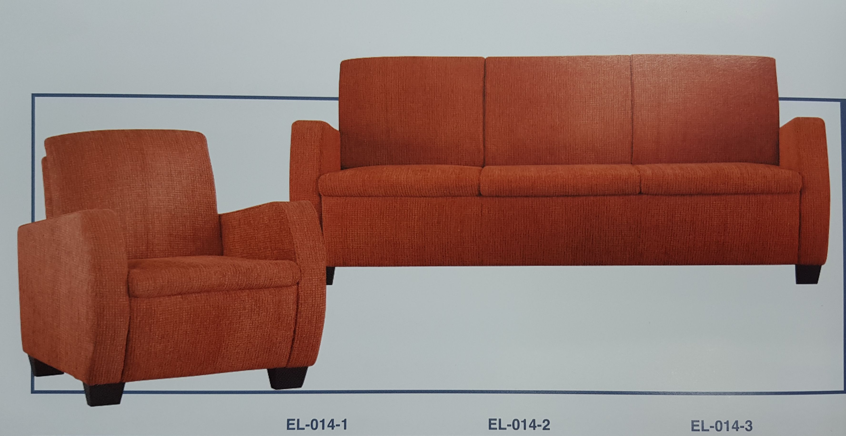 Sofa OFFICE SOFA 1 + 2 + 3 SEATERS -SET / EL-014 / FABRIC OR PU LEATHER / / Sofa / Office Sofa