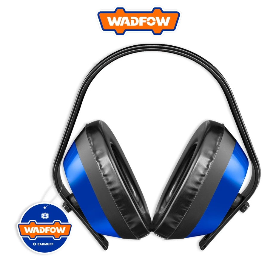 WADFOW EARMUFF NOISE REDUCTION 24DB IMPACT-RESISTANT HARD SHELL BODY WITH SOFT FOAM PAD (WEM1101)