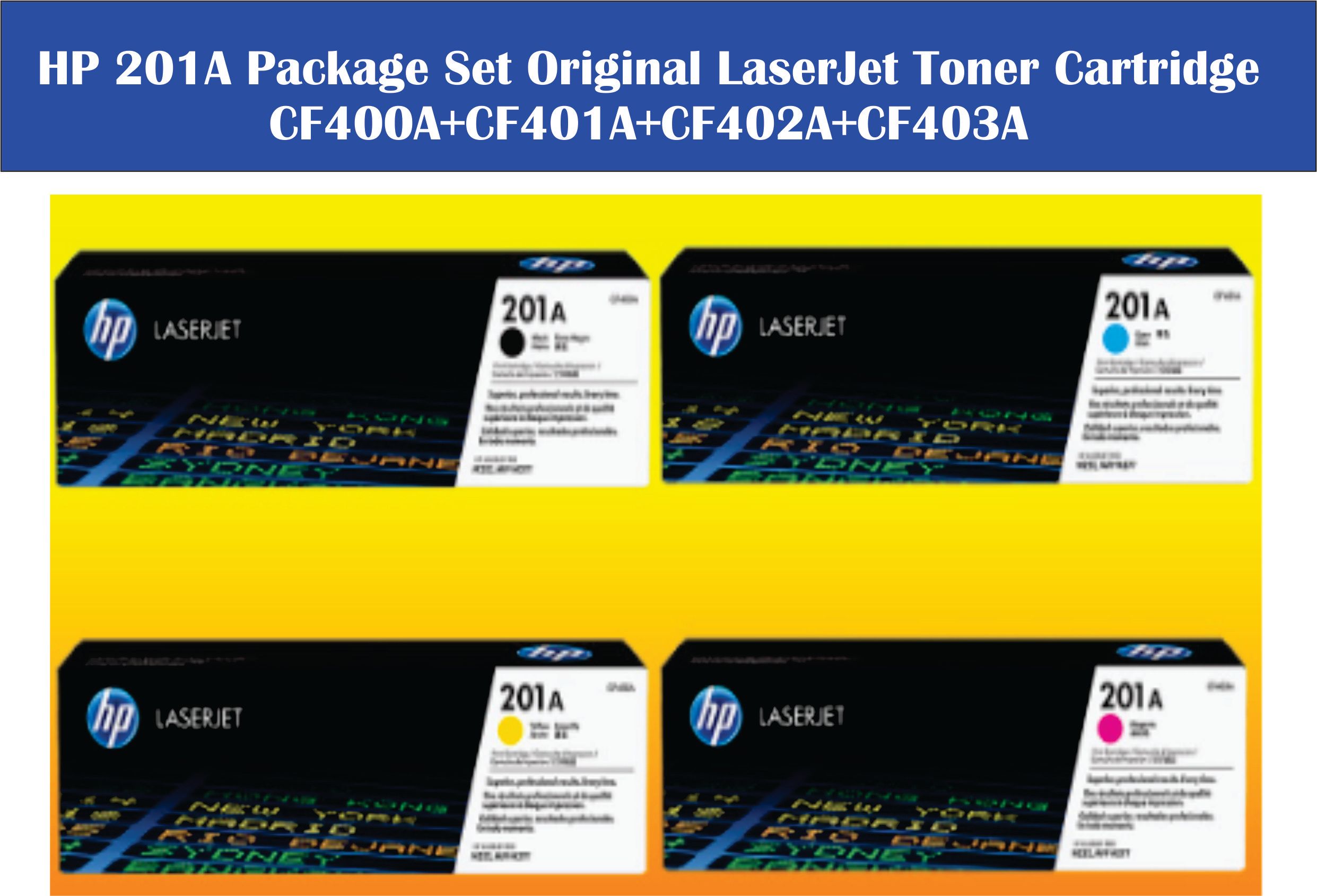 HP 201A OCHA HP 201A Package Set Original LaserJet Toner Cartridge