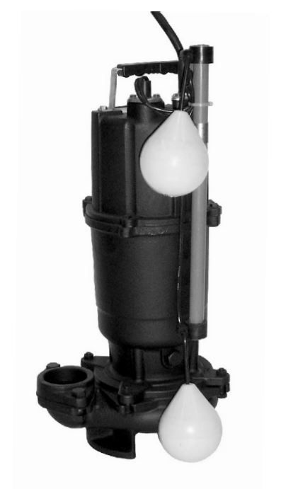 EBARA SUBMERSIBLE EFFLUENT / WASTE PUMP SIZE:3INCH - MODEL: 80DVSA@AUTOMATIC SWITCH 53.7 COMES WITH BEND ONLY INC QDC@DUCK FOOT LM65