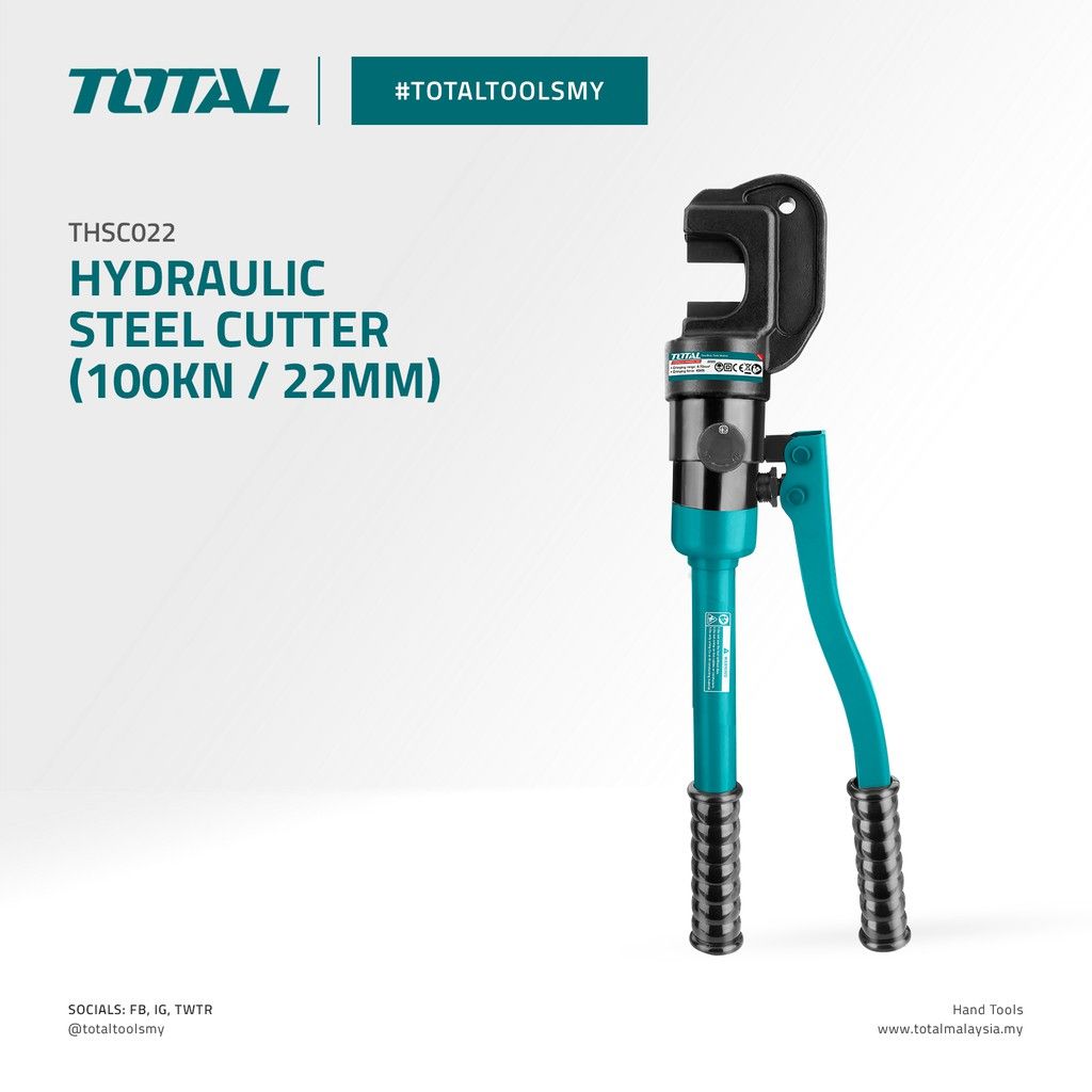 TOTAL HYDRAULIC STEEL CUTTER (MAX FORCE 100KN) THSC022