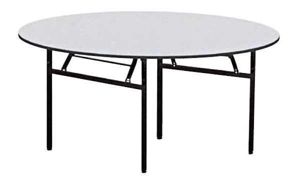 OEM Banquet Folding Table / Meja Bulat Kaki Lipat 6Feet 10 Pax