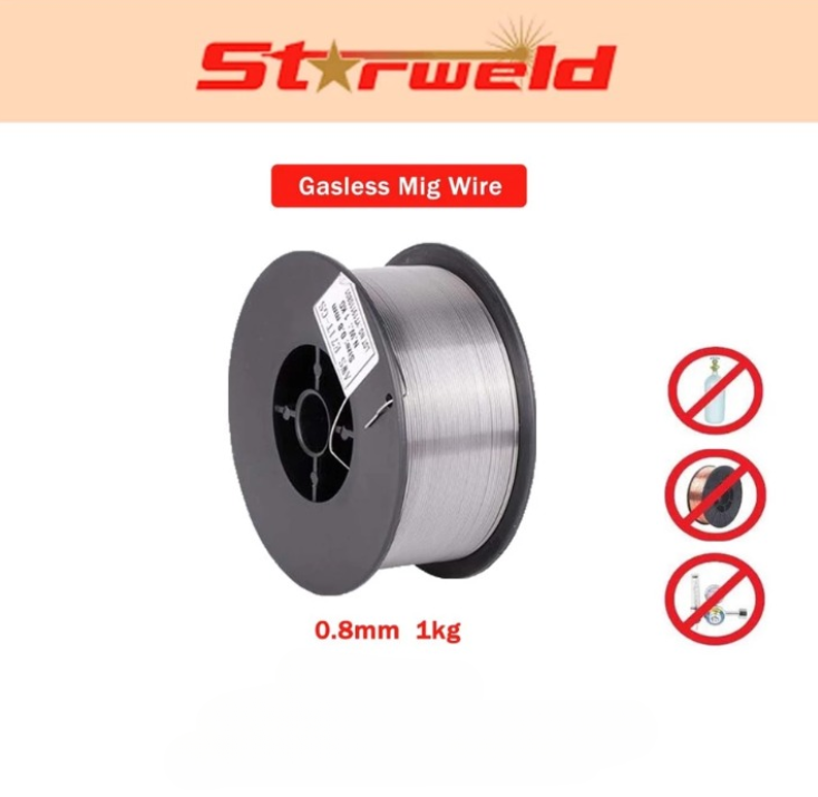 0.8MM 1KG GASLESS OPEN ARC FLUX CORED MIG WELDING SET WIRE