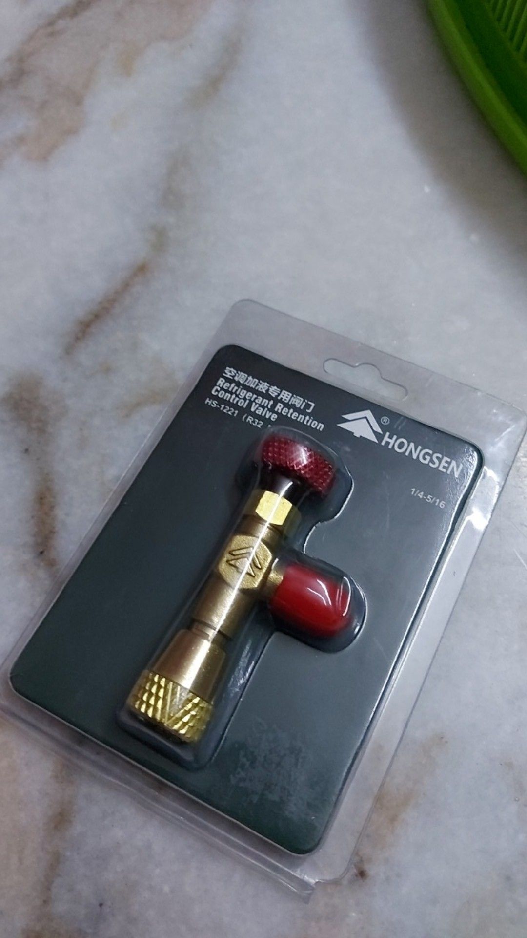HONGSEN Refrigerant retention control valve R22/ R410 / R32/ R404A / R407C HS-1222 HS-1221 BLUE RED
