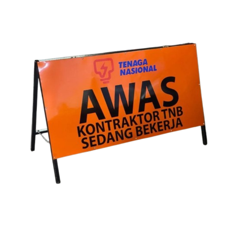 OEM Papan Tanda AWAS Kontraktor TNB