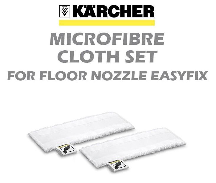 KARCHER MICROFIBRE CLOTH SET FOR FLOOR NOZZLE EASYFIX