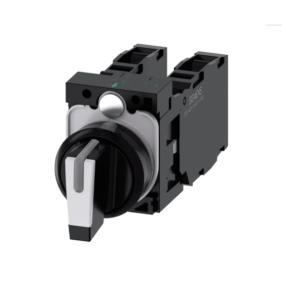 Siemens Selector Switch , Illuminated 3 Positions 3SU1100-2BL60-1LA0