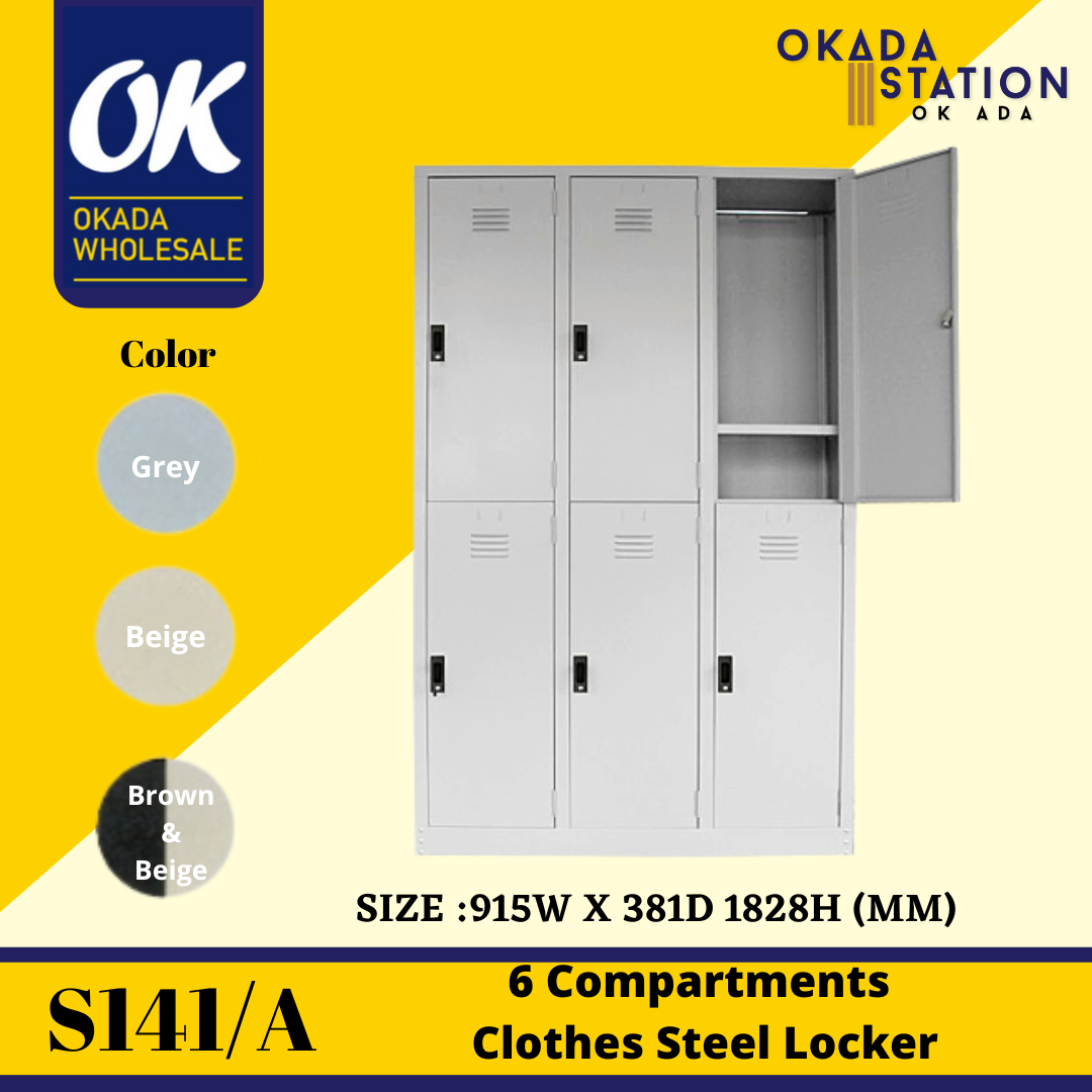 6 Compartments Steel Locker S141/A 6 Compartments Steel Locker / Compartment Locker / Metal Locker / Compartment Cabinet / Metal Cabinet / Cabinet / Steel Locker / 6 Door Cabinet / Locker / Drawer Cabinet