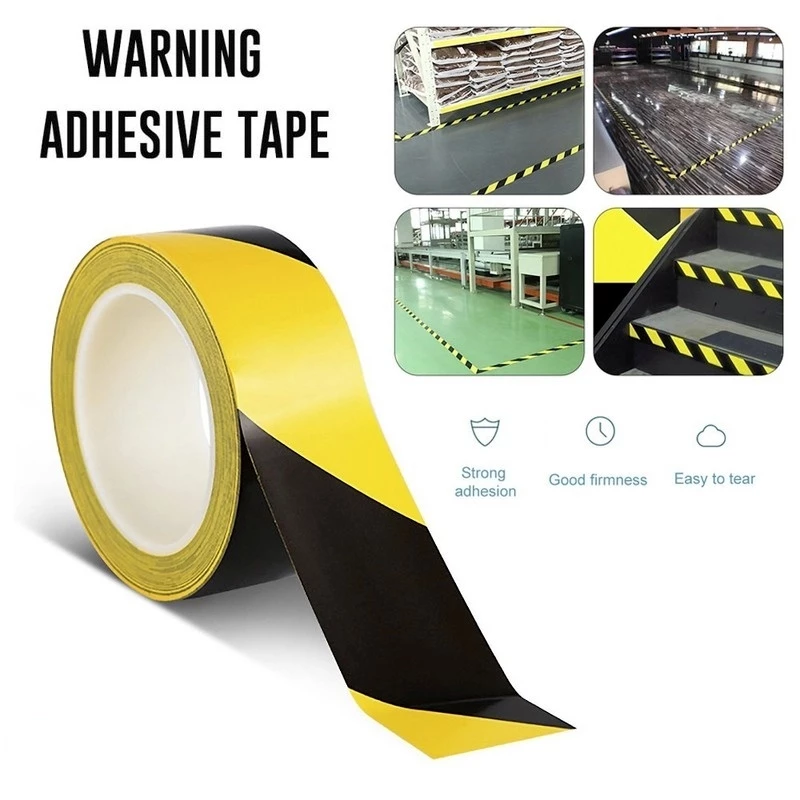 OEM Yellow Black Floor Marking Tape 48mm x 33m