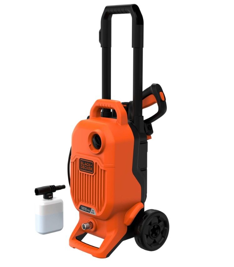 Black & Decker 1700W Vertical pressure washer 1810 PSI 125 Bar
