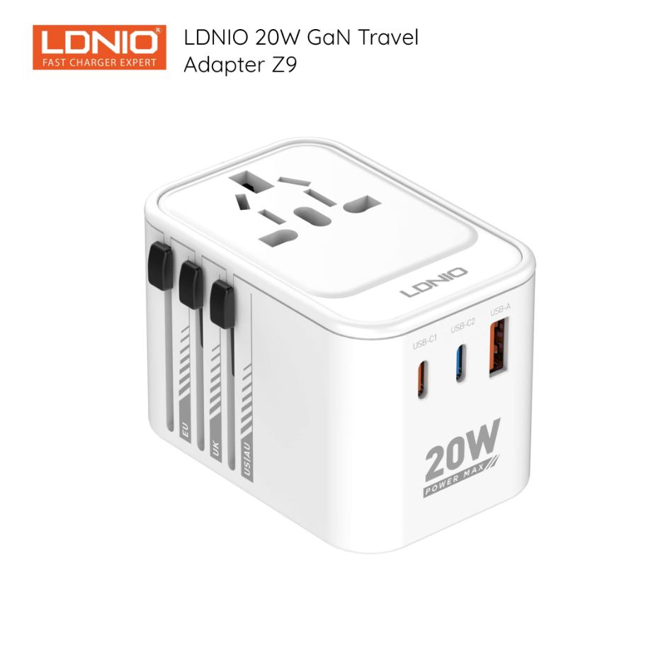 LDNIO 20W GAN TRAVEL ADAPTER Z9