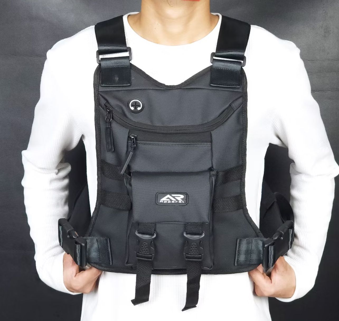 AR Apparel Men's Chest Sling Bag Waterproof Chestbag AR Apparel Trail Adventure Tactical Slingbag Sporty