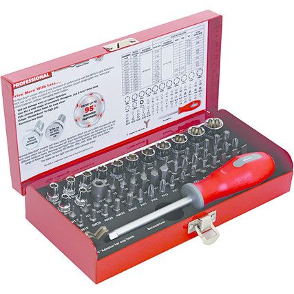Kennedy 60pc Socket & Screwdriver Metric Bit Set