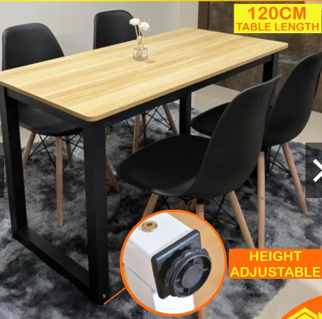 no Modern Dining Table Cafe Cafeteria Canteen Kitchen 120cm x 60cm 4 - 6 seater