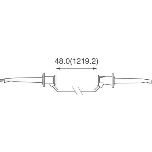 Fluke PATCH 3781-48-6 Minigrabber Patch Cord (blue)