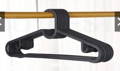 XTRA Slip-Resistant Plastic Clothes Hanger  36 x 17.5cm