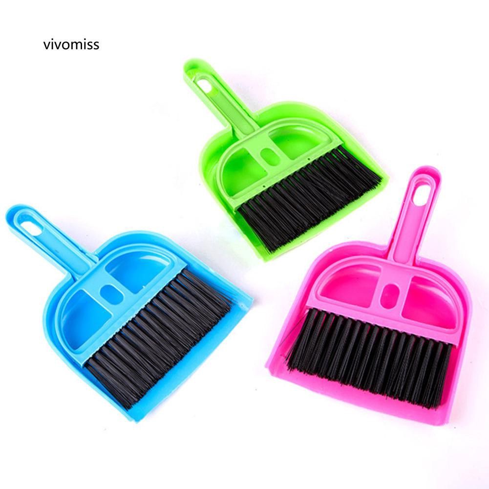 MINI PLASTIC CLEANING SWEEPER DUSTPAN BROOM SET FOR PETS HOME APPLIANCE